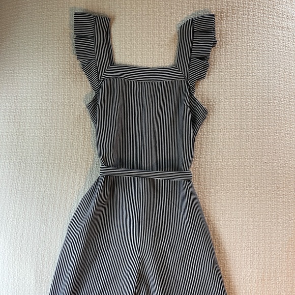 Monteau LA Striped Ruffle Jumpsuit - Picture 4 of 5